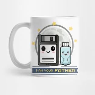 Retro Floppy Disk And USB Stick Mug